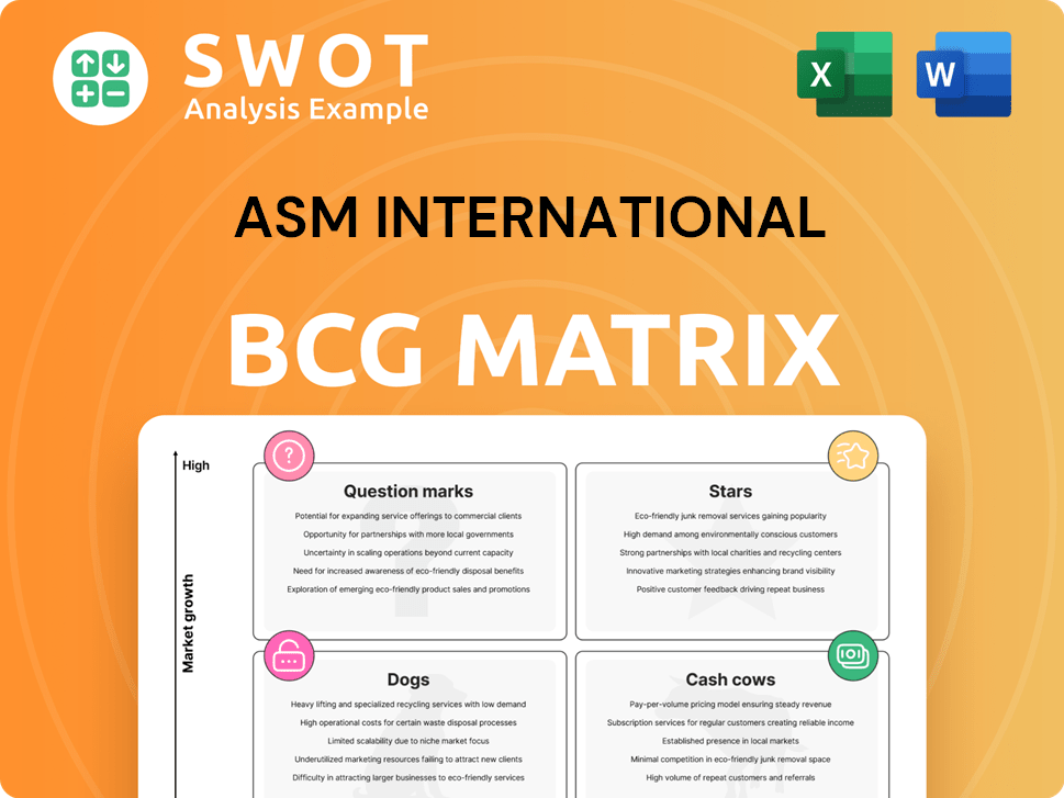ASM International Boston Consulting Group Matrix