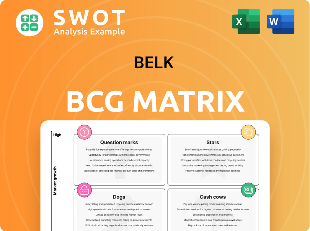 Belk Boston Consulting Group Matrix