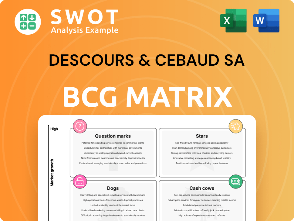 Descours & Cebaud SA Boston Consulting Group Matrix