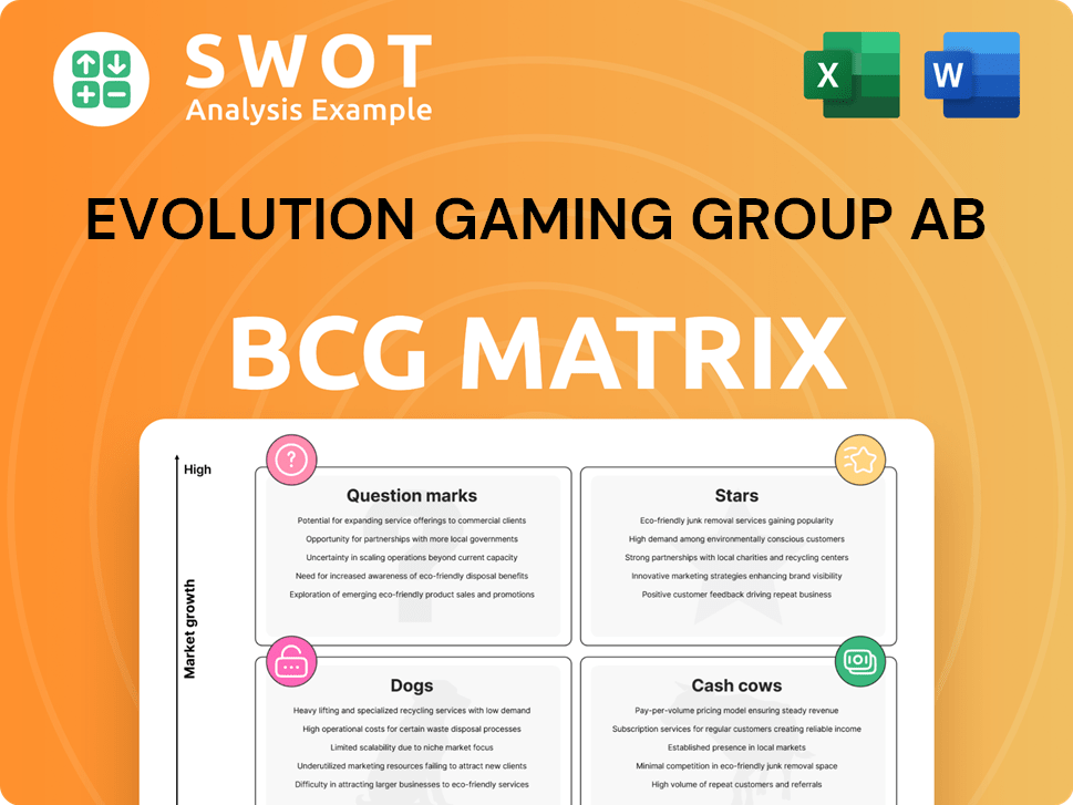 Evolution Gaming Group AB Boston Consulting Group Matrix