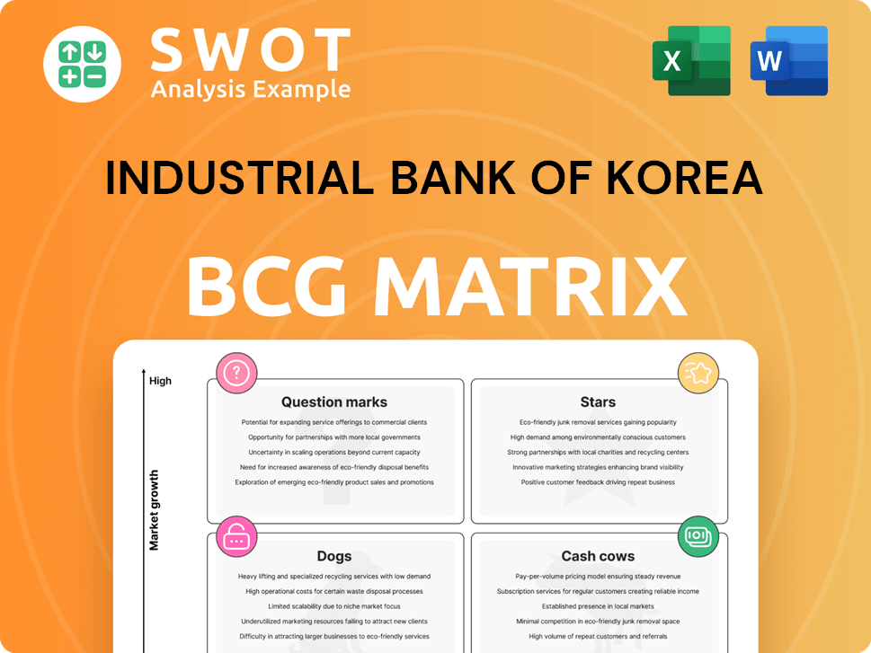 Industrial Bank of Korea Boston Consulting Group Matrix