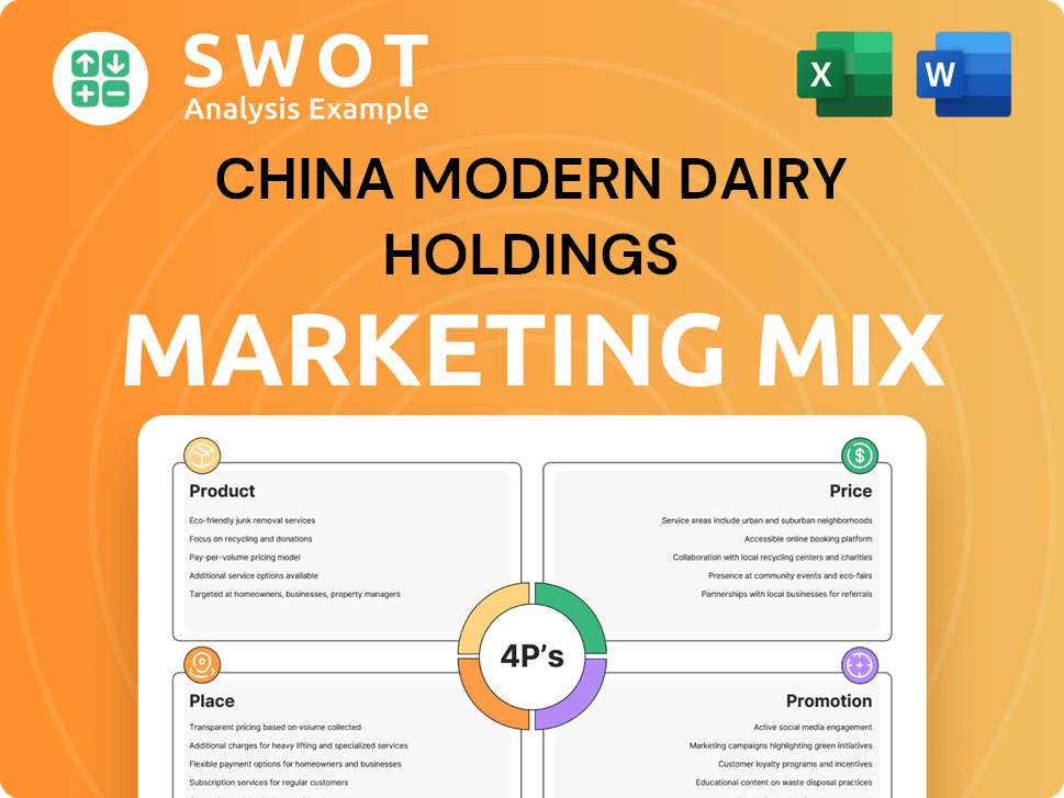 China Modern Dairy Holdings Marketing Mix